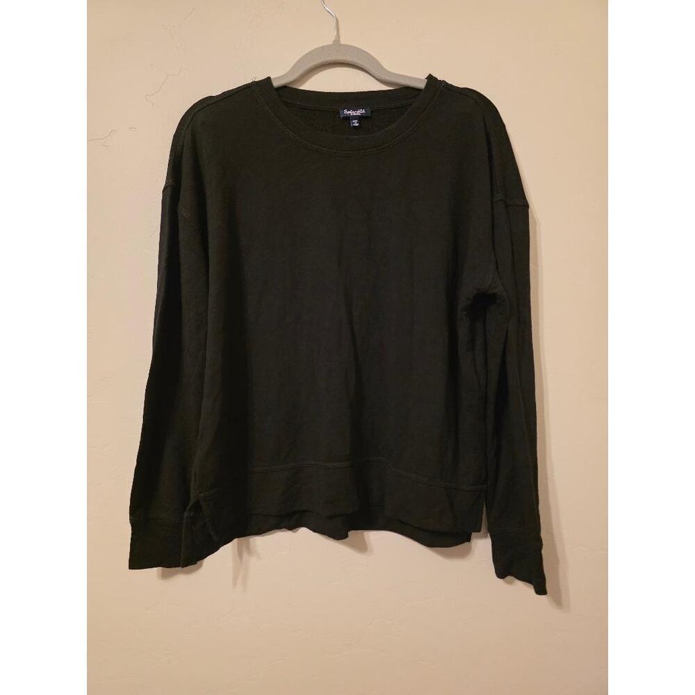 Splendid Black Lightweight Sweatshirt Modal Soft Minimalist Crewneck XS